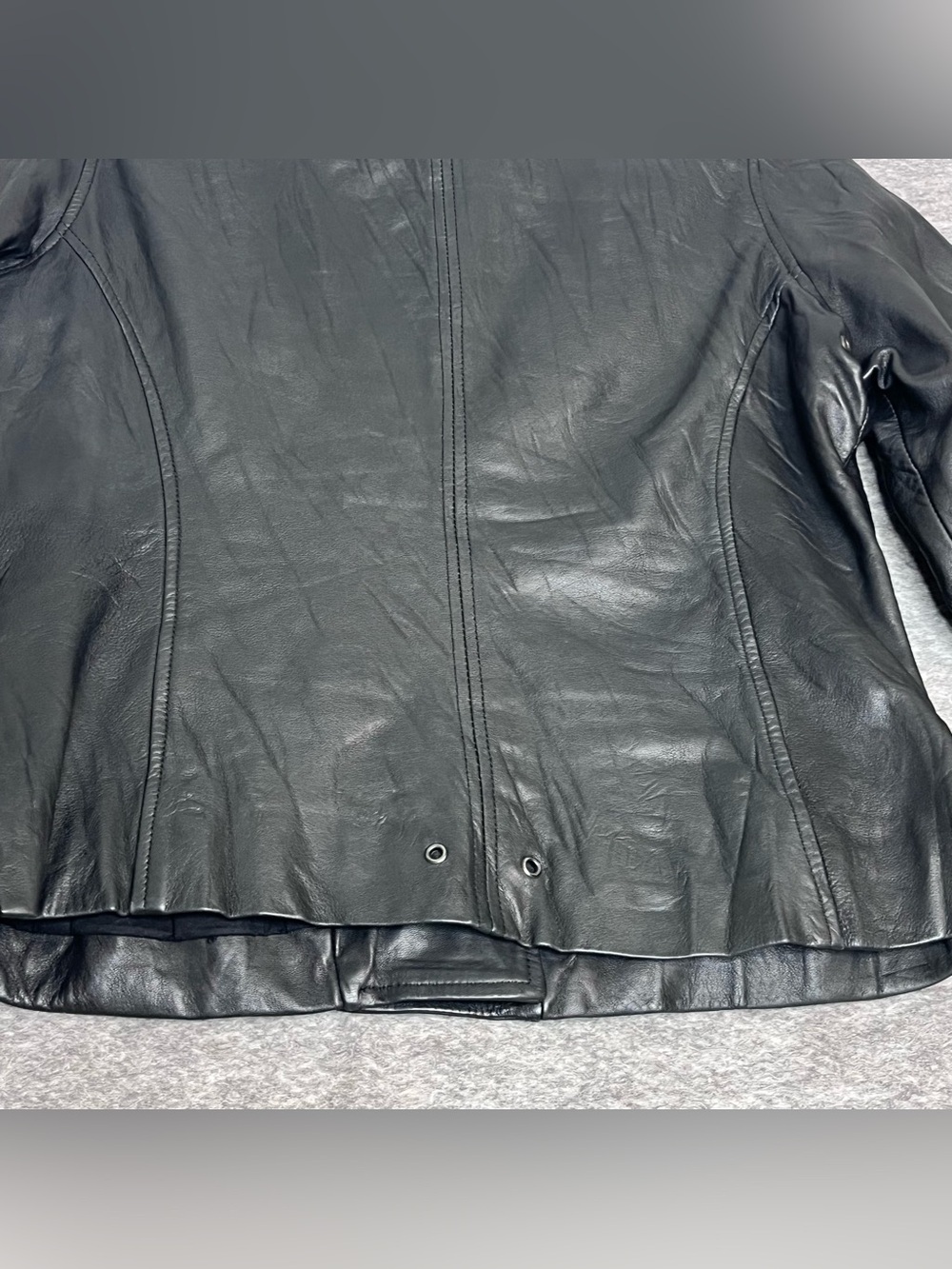 Bagatelle Collection Leather Blazer Jacket Womens Size 8 Kimono Cropped Layer - Picture 14 of 14